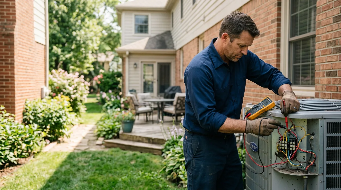 HVAC technician working near Quincy, PA